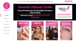 Desktop Screenshot of genesiscalbeautystudio.com